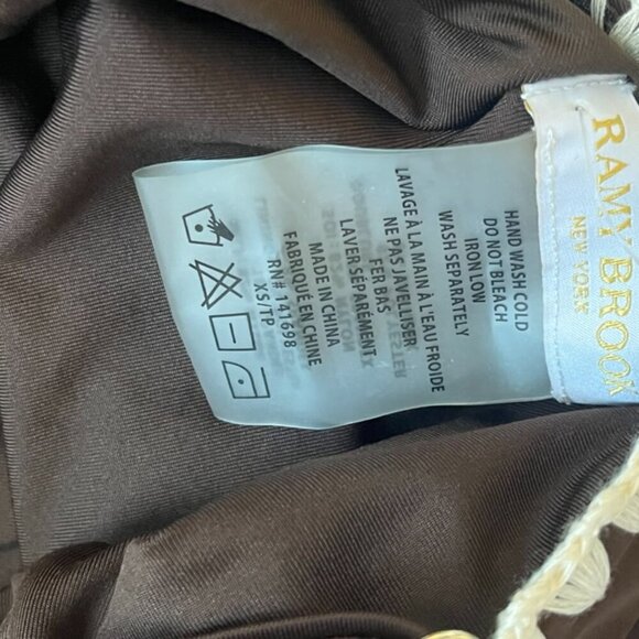NWT Ramy Brook Addisyn One Piece Swimsuit in Brown Size XS - Picture 6 of 7